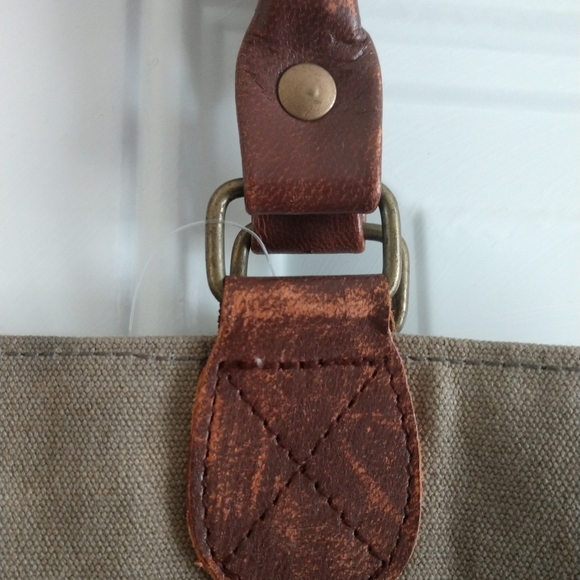 NWOT Canvas Unisex Artsy Shopper Tote Bag 16"-14" - Picture 5 of 14